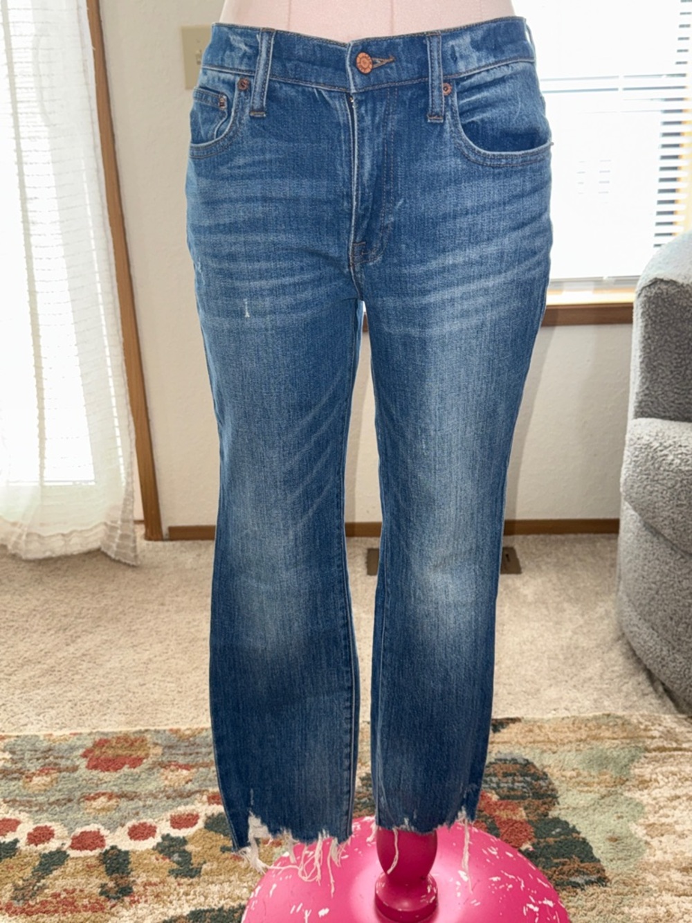 J. Crew Blue Cropped Ankle Jeans